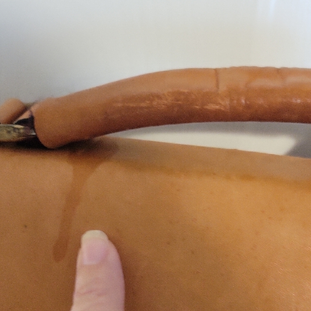 Rafaella Vintage Messenger Soft Leather Camel briefcase Bag - Picture 3 of 13